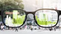 Augmented Reality durch eine Brille.